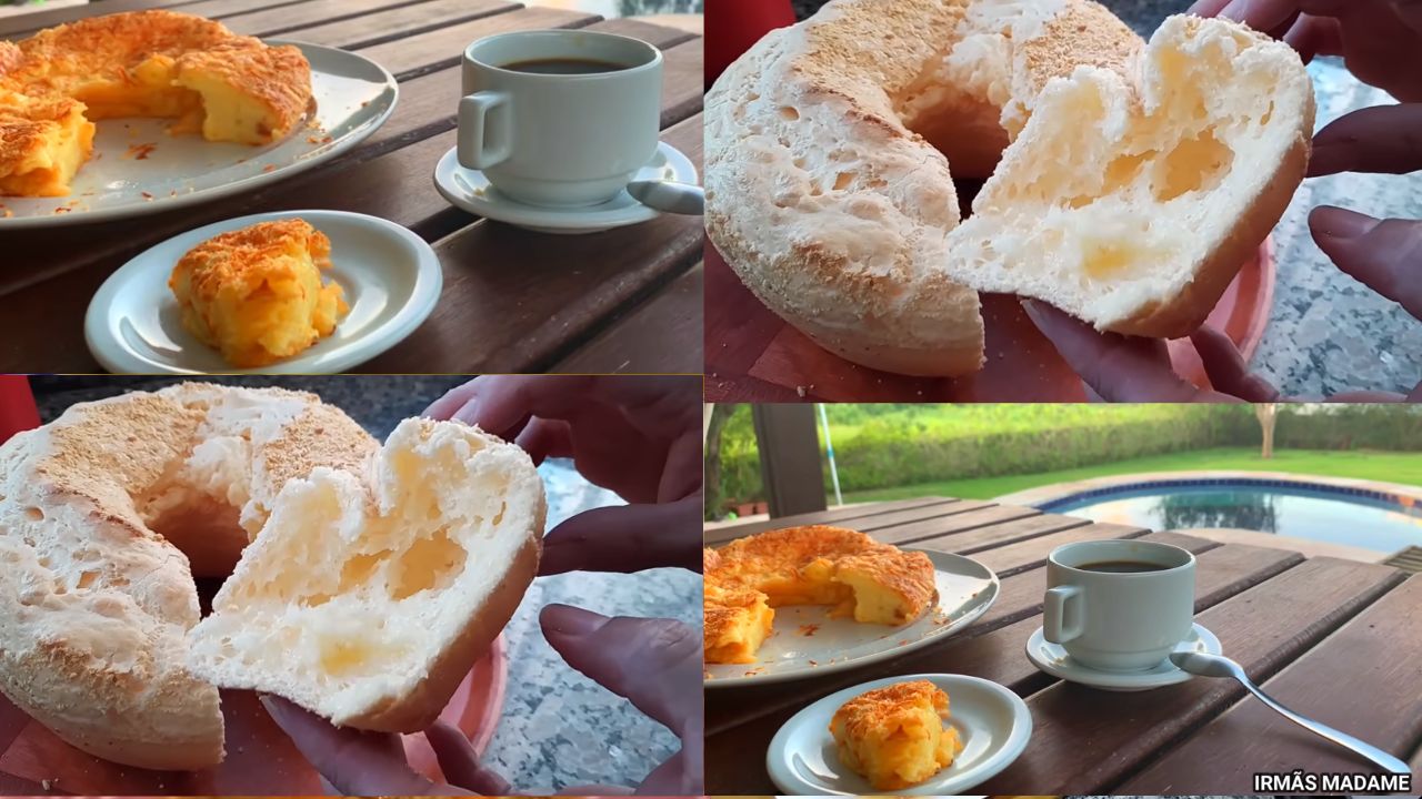 receita de bolo de pão de queijo