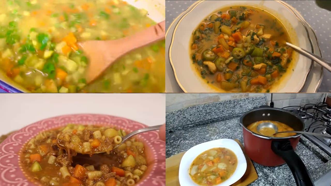 receitas de sopas de legumes