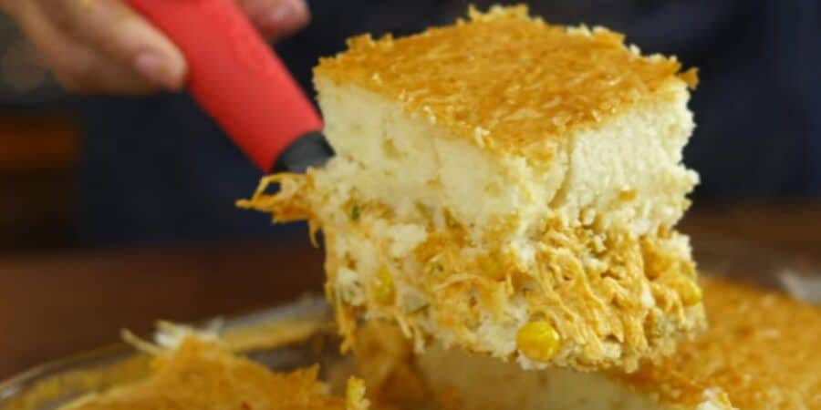 torta de frango de liquidificador