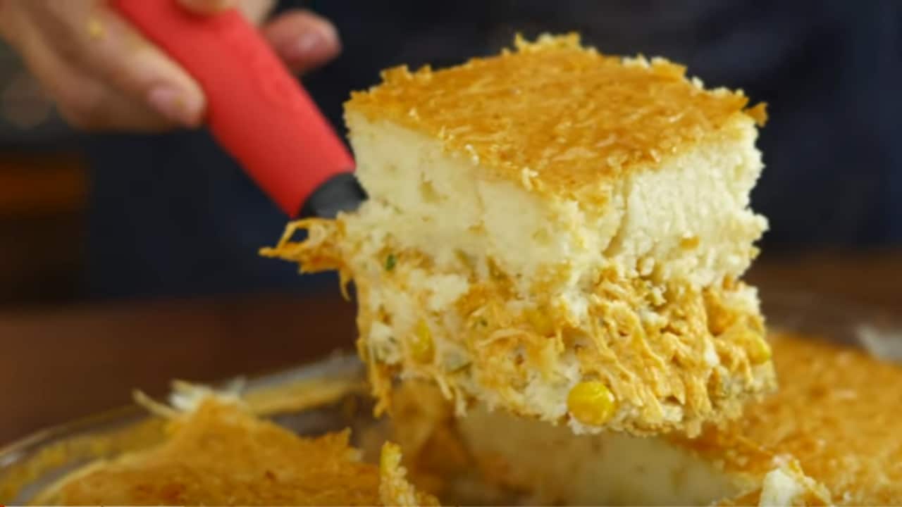 torta de frango de liquidificador