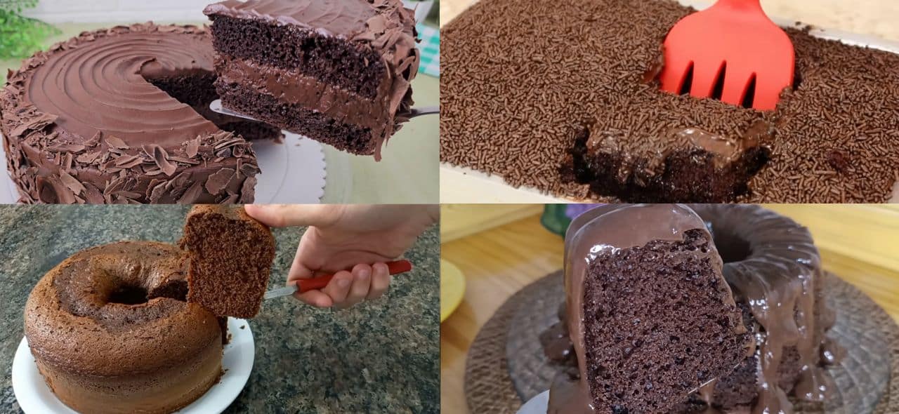 receitas de bolo de chocolate
